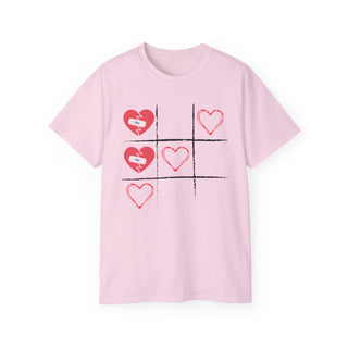 Tic Tac Toe T-Shirt | Casual Heart Tee | Made You Smile