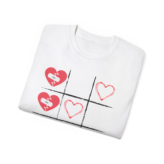 Tic Tac Toe T-Shirt | Casual Heart Tee | Made You Smile